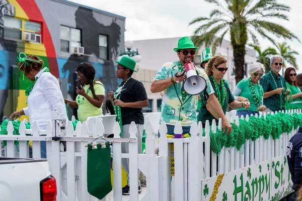 Hollywood Usa Березня 2022 Photo 2022 Patrick Day Parade Street — стокове фото