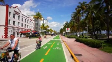 Ocean Drive bisiklet yolu üzerinde 2022 bahar tatili 4K 60fps