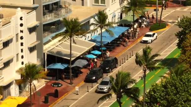 Gros Plans Zoom Vidéo Aérienne Spring Break Miami Beach 2022 — Video