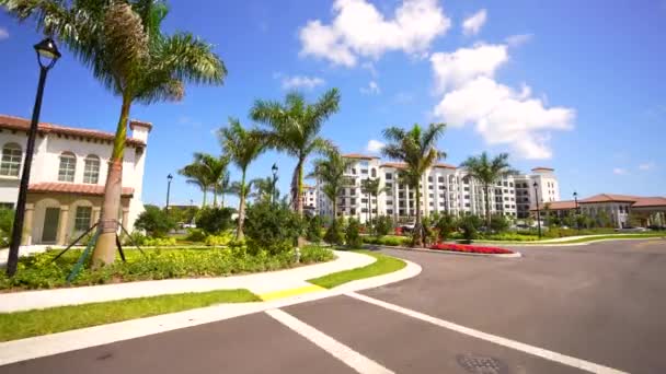 Manor Broken Sound Apartments Boca Raton Gimbal Stabilisiertes Bewegungs Video — Stockvideo