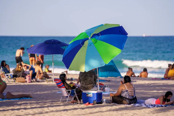 Fort Lauderdale Usa Marca 2022 Turyści Fort Lauderdale Podczas Ferii — Zdjęcie stockowe