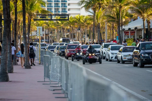 Fort Lauderdale Estados Unidos Marzo 2022 Lauderdale A1A Traffic Spring — Foto de Stock
