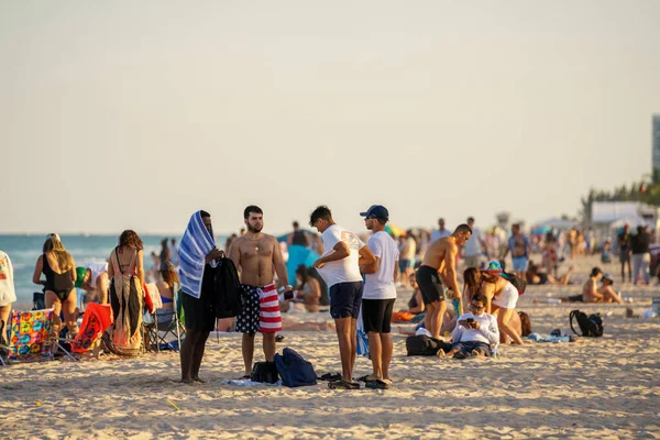 Fort Lauderdale Eua Março 2022 Vinte Anos Spring Break Fort — Fotografia de Stock