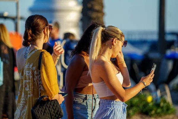Fort Lauderdale Usa March 2022 Friends Taking Selfies Spring Break — Stock Photo, Image