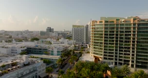 Drohnenvideo Miami Beach Resort Hotels — Stockvideo
