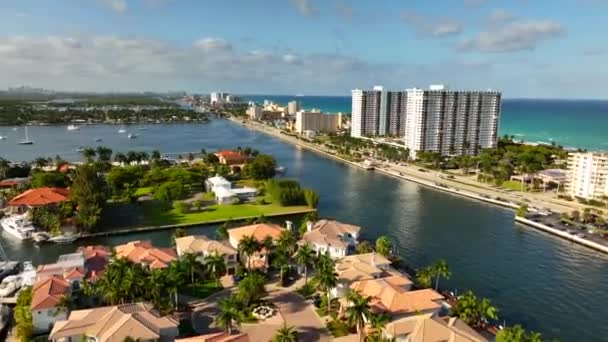 Vidéo Aérienne Immobilier Hollywood Lakes Florida 60Fps — Video