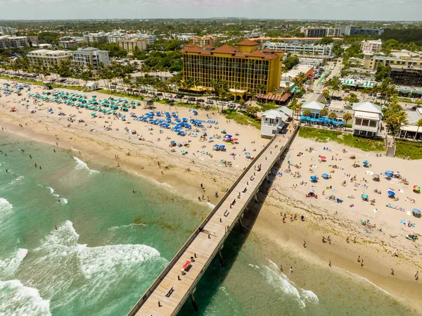 Deerfield Playa Muelle Pesca — Foto de Stock