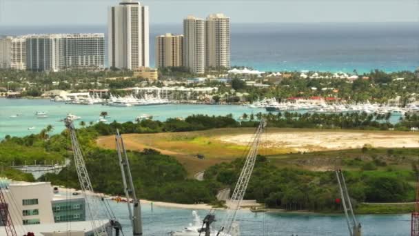 Hava Panorama Fıstık Adası Batı Palm Beach — Stok video