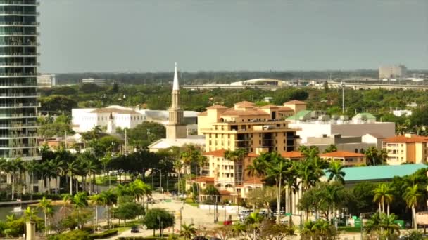 Luchtfoto Downtown West Palm Beach — Stockvideo