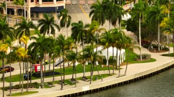 Batı Palm Beach Iniş Yapan Hava Görüntüleri — Stok video