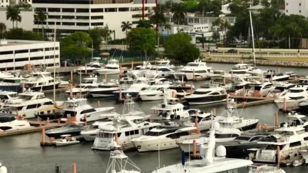Flygvideo Yacht Hamn West Palm Beach — Stockvideo
