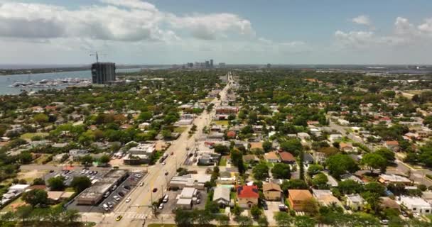 Drone Vidéo West Palm Beach Broadway Street — Video