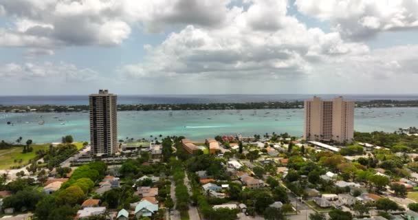 Appartementen Huizen Aan Het Water West Palm Beach — Stockvideo