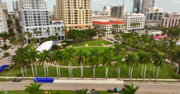 Meyer Amphitheater West Palm Beach Letecké Drone Video — Stock video