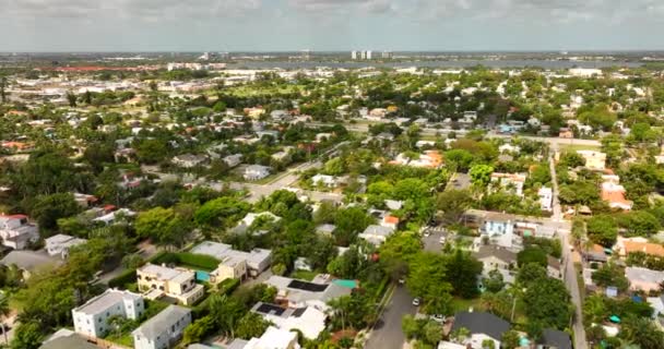 Letecké Záběry Obytných Čtvrtí West Palm Beach — Stock video