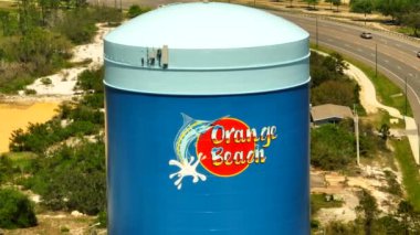 Hava kapatma videosu Orange Beach su kulesi parallax