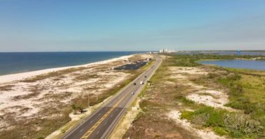  Havadan yükselen görüntülere göre Körfez Parkı Pavilyon 5k