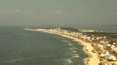 Aerial telephoto zoom video Gulf Shores Alabama