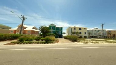 Louisiana Körfezi kıyısında kiralık evler 4k kenar manzara turu