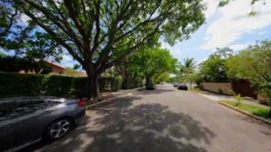 Neighborhood tour West Palm Beach 4k wide angle gimbal stabilized clip