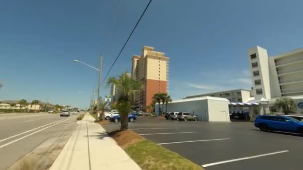 Hotels Resort Condominiums Gulf Shores Alabama Usa — Stok Video