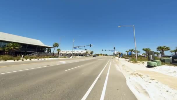 驾驶在美国阿拉巴马湾海滨大道4K 60Fps — 图库视频影像