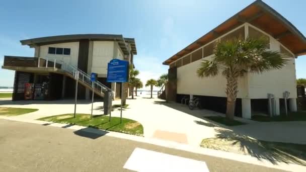 Gulf Shores Beach Park Parking Lot — Video Stock