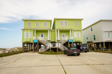 Körfez Kıyısı Alabama 'da kiralık bir ev.