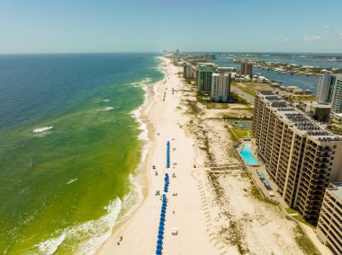 Hava aracı fotoğrafı Orange Beach sahnesi Alabama USA