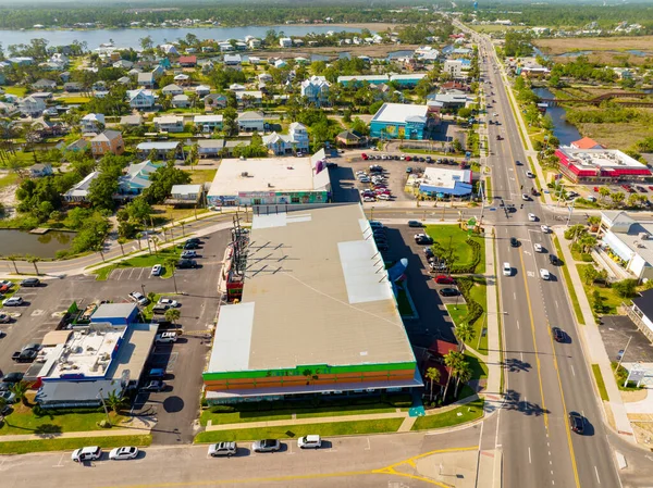 Aerial Photo Souvenir Shop Gulf Shores Alabama — 图库照片