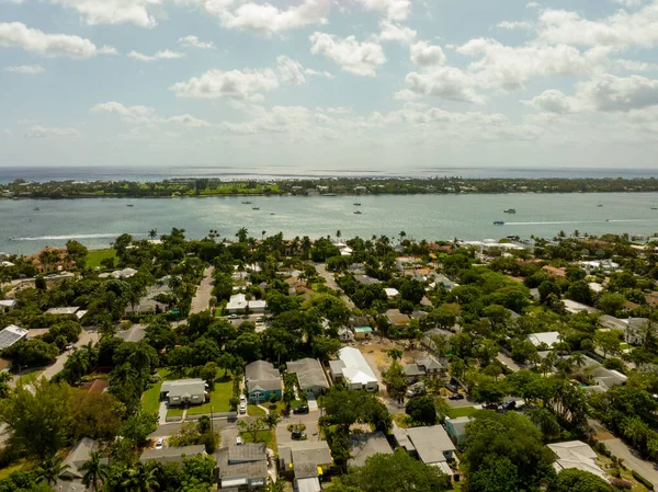 Aerial Photo Historic Residential Neighborhood West Palm Beach — Stockfoto