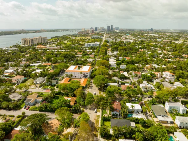 Aerial Photo Historic Residential Neighborhood West Palm Beach — стокове фото