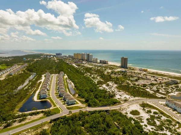 Fotografi Drone Gulf Shores Orange Beach Alabama — Stok Foto