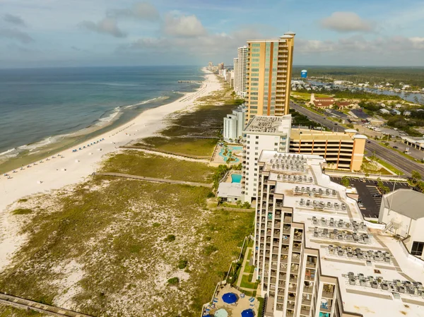 Sahil kenarındaki hava fotoğrafları körfez kıyıları Orange Beach Alabama