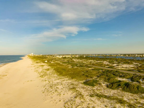 Aerial Drone Photo Gulf State Park Nature Scene — стоковое фото