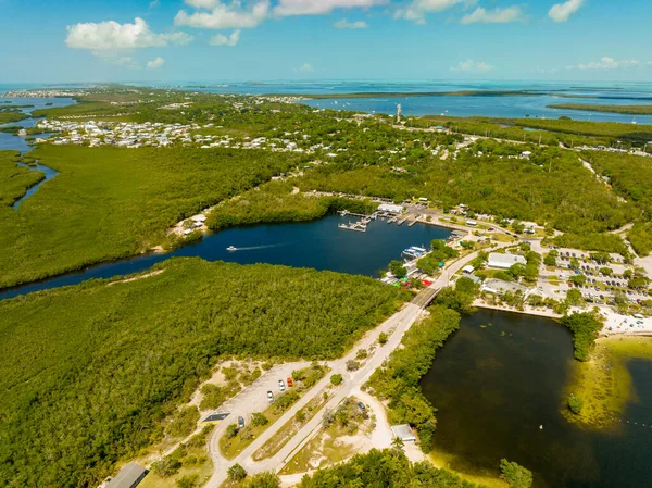 Luchtfoto Van John Pennekamp Coral Reef State Park Key Largo — Stockfoto