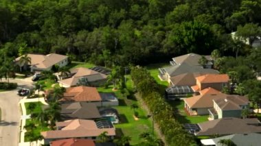 Bonita Springs Florida ABD 'deki hava görüntüleri.