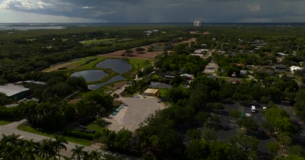Révélation Aérienne Bandes Ouragan Approchant Floride Golfe Côte — Video