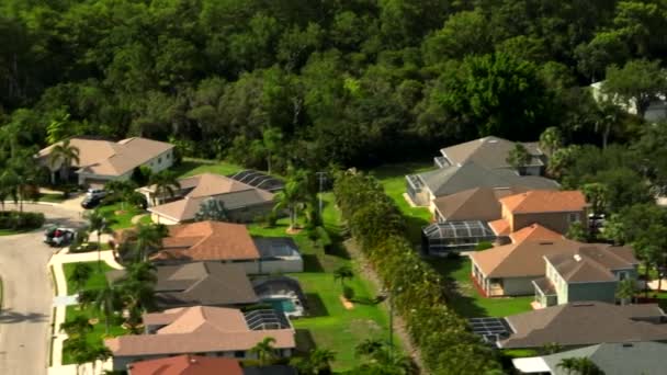 Aerial Video Dzielnic Mieszkaniowych Bonita Springs Floryda Usa — Wideo stockowe
