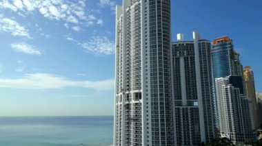 Havadan kumandalı İHA video Trump Towers Sunny Isles Beach