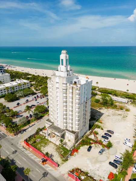 Dikey hava fotoğrafı tarihi Hotel Miami Beach FL