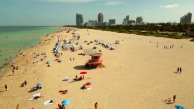 Miami 'de yaz 4K İHA videosu