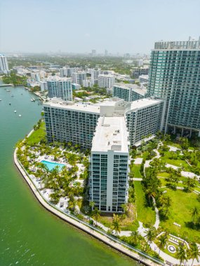 Dikey hava aracı fotoğrafı Flamingo Miami Beach apartman dairesi