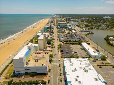 Güzel Virginia Sahili 'nin hava aracı fotoğrafı.