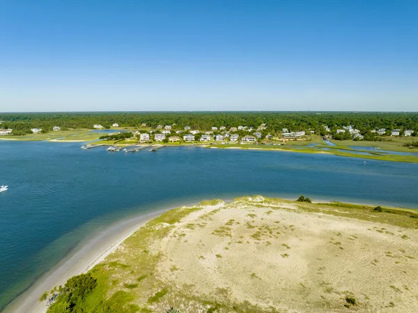 Escena Naturaleza Casas Wrightsville Outer Banks — Foto de Stock