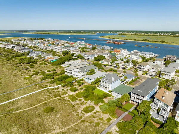 Beachfront Houses Vacation Rentals Wrightsville Outer Banks — Stock Photo, Image
