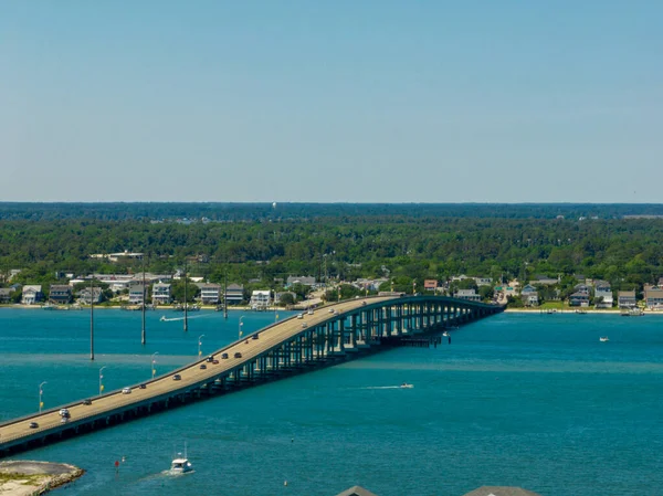 Aerial Photo Morehead City Bridge — стокове фото