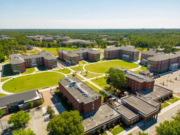 Luchtfoto Drone University North Carolina Wilmington — Stockfoto