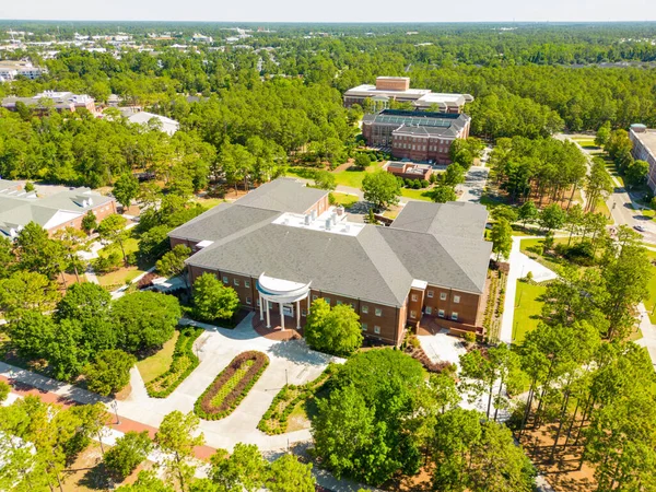 Foto Drone Aereo Università Della Carolina Del Nord Wilmington — Foto Stock