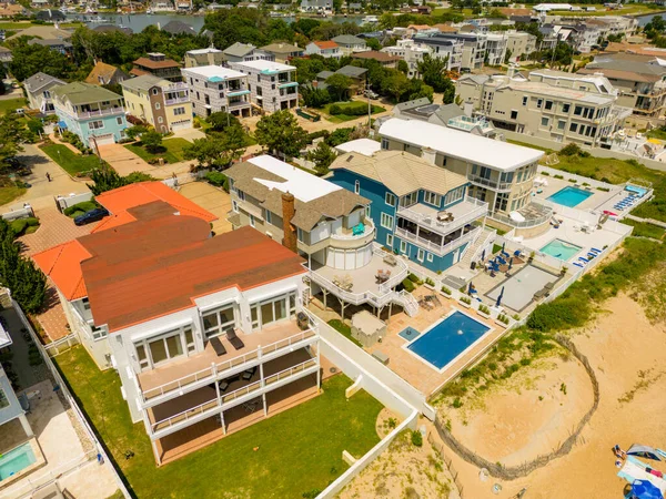 Beautiful Waterfront Homes Croatan Beach Virginia Usa — Stock Photo, Image